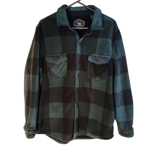 Freedom Foundry Men’s Super Plush Shirt Jacket Pine Grove/Green - Picture 5 of 11